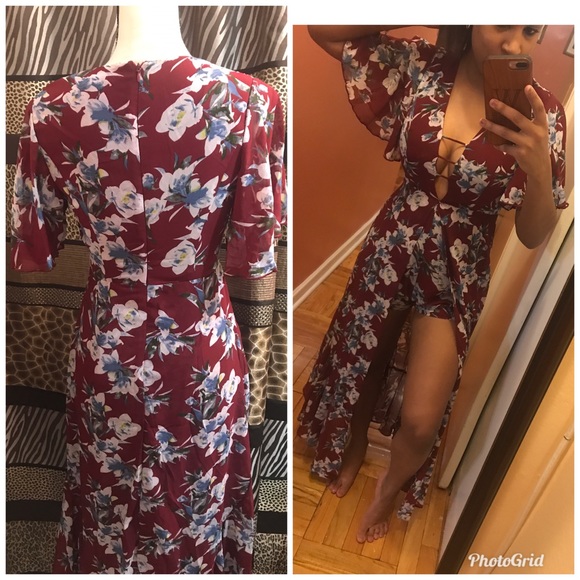 Last one!! Make an offer! Maxi floral romper small - Picture 6 of 7